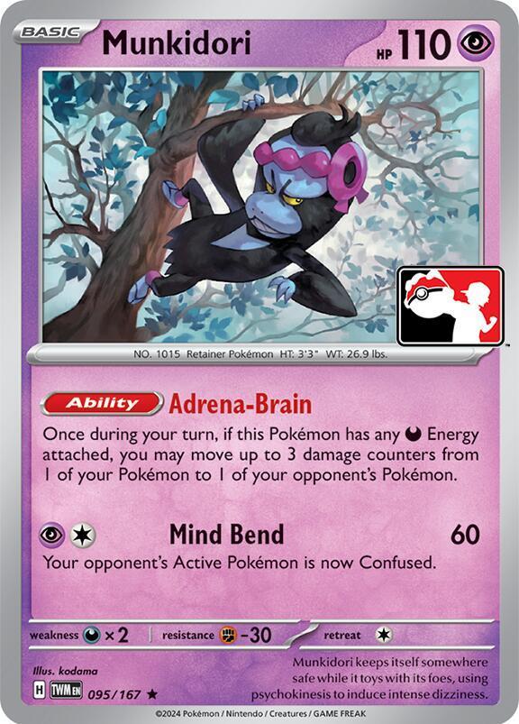 Twilight Masquerade Munkidori [Prize-Pack] Pokémon card
